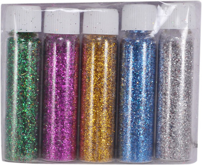 Saamarth Impex Embossing Powder(Multicolor Pack of 5)