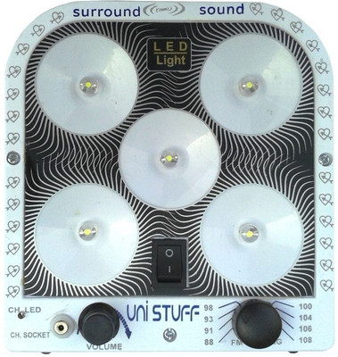 45% OFF on Unistuff FM Radio Rechargeable Emergency Lights(Black) 45% OFF on Unistuff FM Radio Rechargeable Emergency Lights(Black)