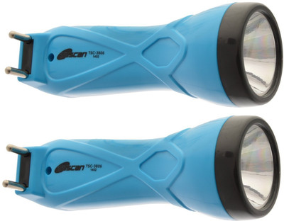 

Tuscan Rechargeable 0.5 W Torch Tsc-3806 (Pack of 2) Colour as available Torch(Blue : Rechargeable)