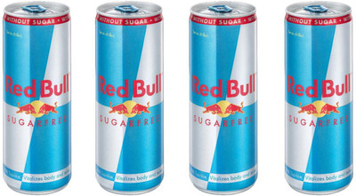 

Red Bull Sugar Free 250 Ml Can (Pack of 4) Energy Drink(4x0.25 L, Mixed Fruit Flavored)