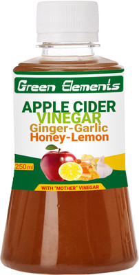 

Green Elements With Ginger-Garlic-Honey-Lemon with Mother Apple Cider Vinegar(Apple Flavored)