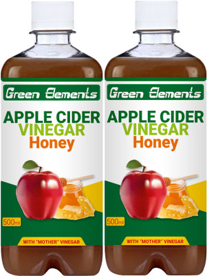 

Green Elements Honey with the mother Apple Cider Vinegar(2x500 ml, Apple Flavored)