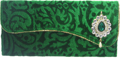 

Wedding Pitara Fancy Shagun Velvet Green Envelopes(Pack of 3 Green)