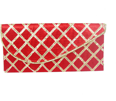 

Wedding Pitara Fancy Shagun Red Lace Envelopes(Pack of 3 Red)
