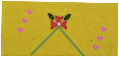 

RMantra Designer Quilled Wedding Envelopes(Pack of 5 Multicolor)