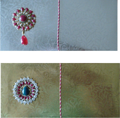 

Handmade Kreation Designer Envelopes(Pack of 2 Silver, Gold)