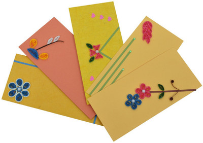

RMantra Designer Gift Envelopes(Pack of 5 Multicolor)