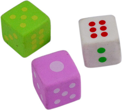 

Saamarth Impex Unique Non-Toxic Square Shaped Small Erasers(Set of 3, Green, Pink, White)