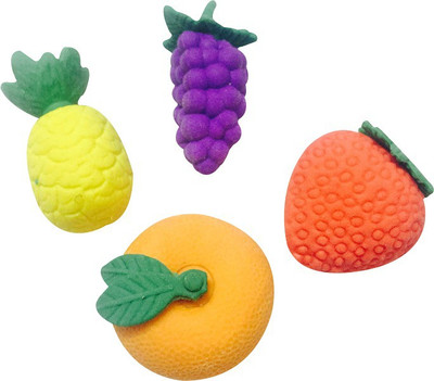 

Priyankish Fruits Eraser Non-Toxic Eraser(Set of 4, Multicolor)