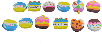 

Saamarth Impex Student Non-Toxic Rectangle Shaped Medium Erasers(Set of 12, Multicolor)