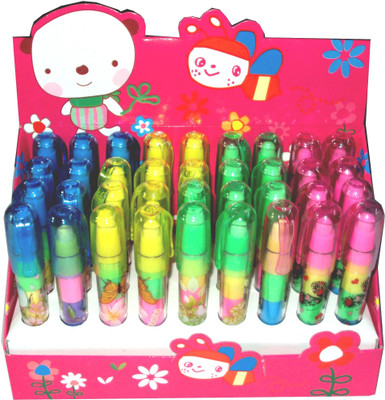 

Parteet Push Eraser Non-Toxic Round Shaped Small Eraser(Multicolour)