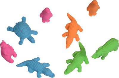 

Priyankish Smart Kids Non-Toxic Oval Shaped Medium Erasers(Set of 8, Multicolor)