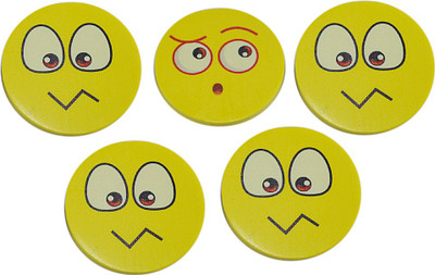 

Saamarth Impex Face Non-Toxic Round Shaped Medium Erasers(Set of 5, Multicolor)