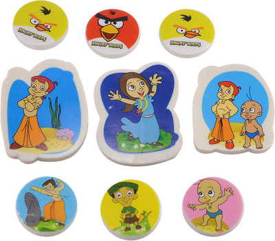 

Saamarth Impex Disney Non-Toxic Multi Shaped Medium Eraser(Multicolor)