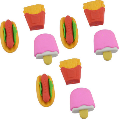 

Saamarth Impex Student Non-Toxic Rectangle Shaped Medium Erasers(Set of 9, Multicolor)