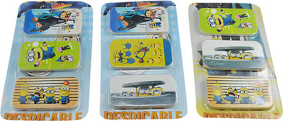 

Saamarth Impex Minnion Non-Toxic Rectangle Shaped Medium Erasers(Set of 9, Multicolor)