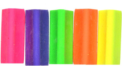 

Pin to Pen Perfumed Eraser Non-Toxic Prism Shaped Medium Eraser(Red, Pink, Blue, Yellow, Green)