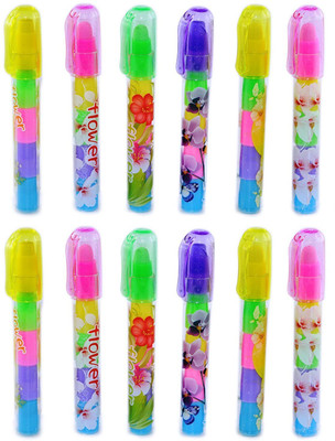 

Parteet Push Eraser Non-Toxic Round Shaped Small Eraser(Multicolour)