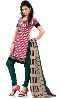 

Khushali Cotton Self Design, Printed Salwar Suit Dupatta Material(Un-stitched), Dark green;multicolor;pink;white