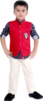 

Bad Boys Boys Shirt, Waistcoat and Pant Set, Red