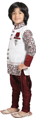 

Jeet Boys Kurta and Pyjama Set, Maroon