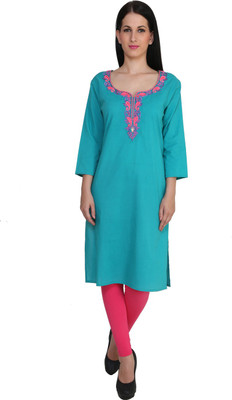 

Anekaant Women Kurti and Legging Set, Light blue;pink