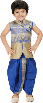Kute Kids Boys Dhoti & Kurta Set, Blue