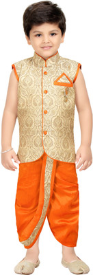 

Shree Shubh Boys Dhoti & Kurta Set, Orange