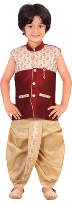 

Jeet Boys Kurta and Dhoti Pant Set, Maroon