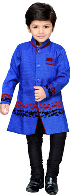 

AJ Dezines Boys Kurta and Churidar Set, Blue