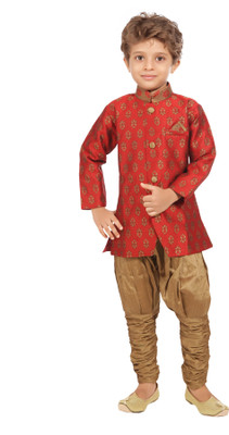 

Jeet Boys Kurta and Pyjama Set, Red