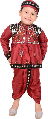 

Ahhaaaa Boys Angarkha and Dhoti Pant, Maroon