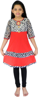 

Ssmitn Girls Kurti and Legging Set, Red