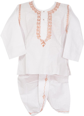 

Ahhaaaa Boys Kurta and Dhoti Pant Set, White