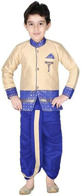 

Kute Kids Boys Kurta and Dhoti Pant Set, Blue