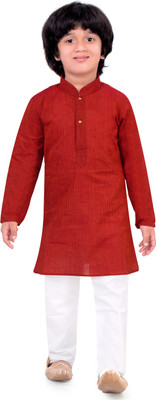 

Jeet Boys Kurta and Pyjama Set, Red