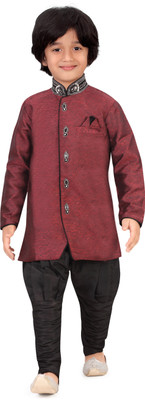 

Jeet Boys Kurta and Pyjama Set, Maroon