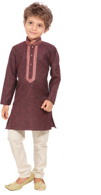 

Jeet Boys Kurta and Pyjama Set, Brown