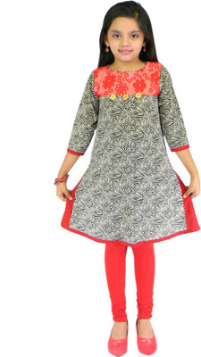 

Ssmitn Girls Kurti and Legging Set, Red