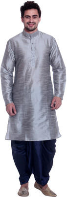 

TAG-7 Men Dhoti & Kurta Set, Grey
