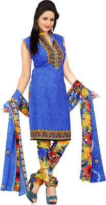 

Khushali Crepe Self Design, Printed Salwar Suit Dupatta Material(Un-stitched), Blue;multicolor