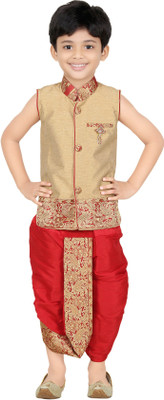 

Kute Kids Boys Dhoti & Kurta Set, Red