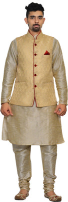 Royal Garments Men Kurta Pyjama Ethnic Jacket Set