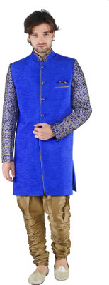 

New Looks Men's Kurta and Pyjama Set, Blue