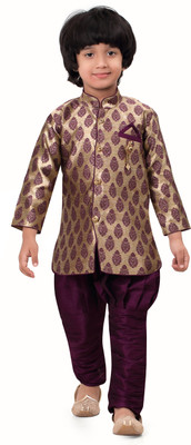 

Jeet Boys Kurta and Pyjama Set, Purple