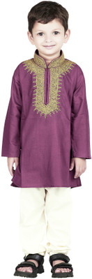 

BownBee Boys Kurta and Pyjama Set, Purple
