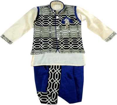 

Hey Baby Boys Dhoti & Kurta Set, Blue