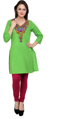

Anekaant Women Kurti and Legging Set, Green;maroon