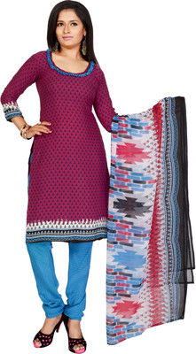 

Khushali Crepe Self Design, Printed Dress/Top Material(Un-stitched), Rani