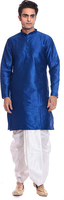 

Tag 7 Men Kurta and Dhoti Pant Set, Blue